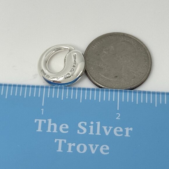 NIB AUTH TIFFANY & CO. Elsa Peretti Eternal Circle Sterling  Tiffany Eternal Circle Pendant - Elsa Peretti in Sterling Silver Size Small